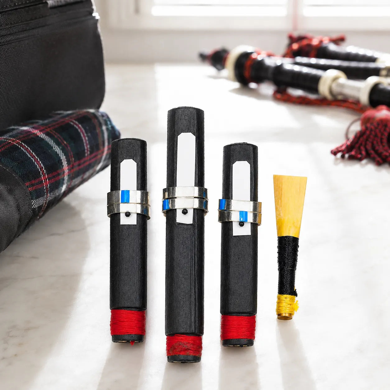 Bagpipe Drone Reed Set – Complete 4 Piece Replacement Set | Glenor Heritage
