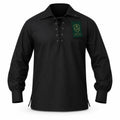 Black Jacobite Ghillie Shirt – Traditional Scottish Highland Wear | Glenor Heritage