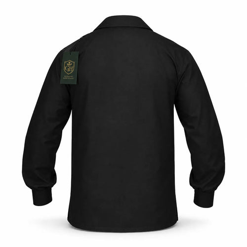 Black Jacobite Ghillie Shirt – Traditional Scottish Highland Wear | Glenor Heritage