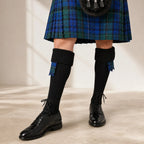 Premium Black Kilt Hose – Traditional Scottish Highland Socks | Glenor Heritage
