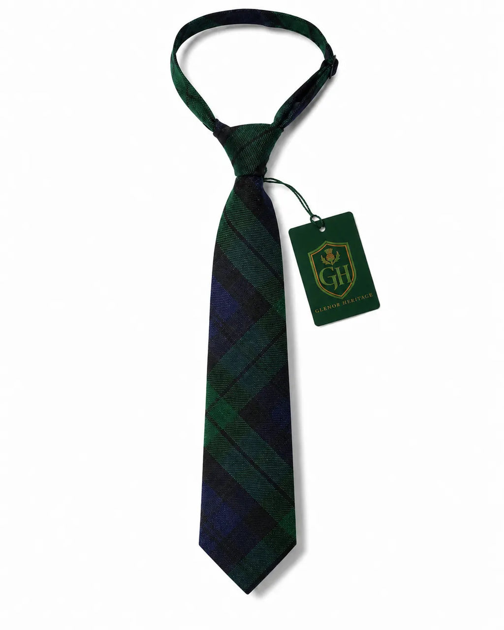 Black Watch Tartan Neck Tie – Classic Scottish Plaid Tie for Highland Wear, Weddings & Formal Events
