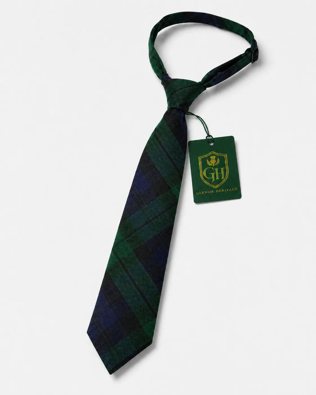 Black Watch Tartan Neck Tie – Classic Scottish Plaid Tie for Highland Wear, Weddings & Formal Events