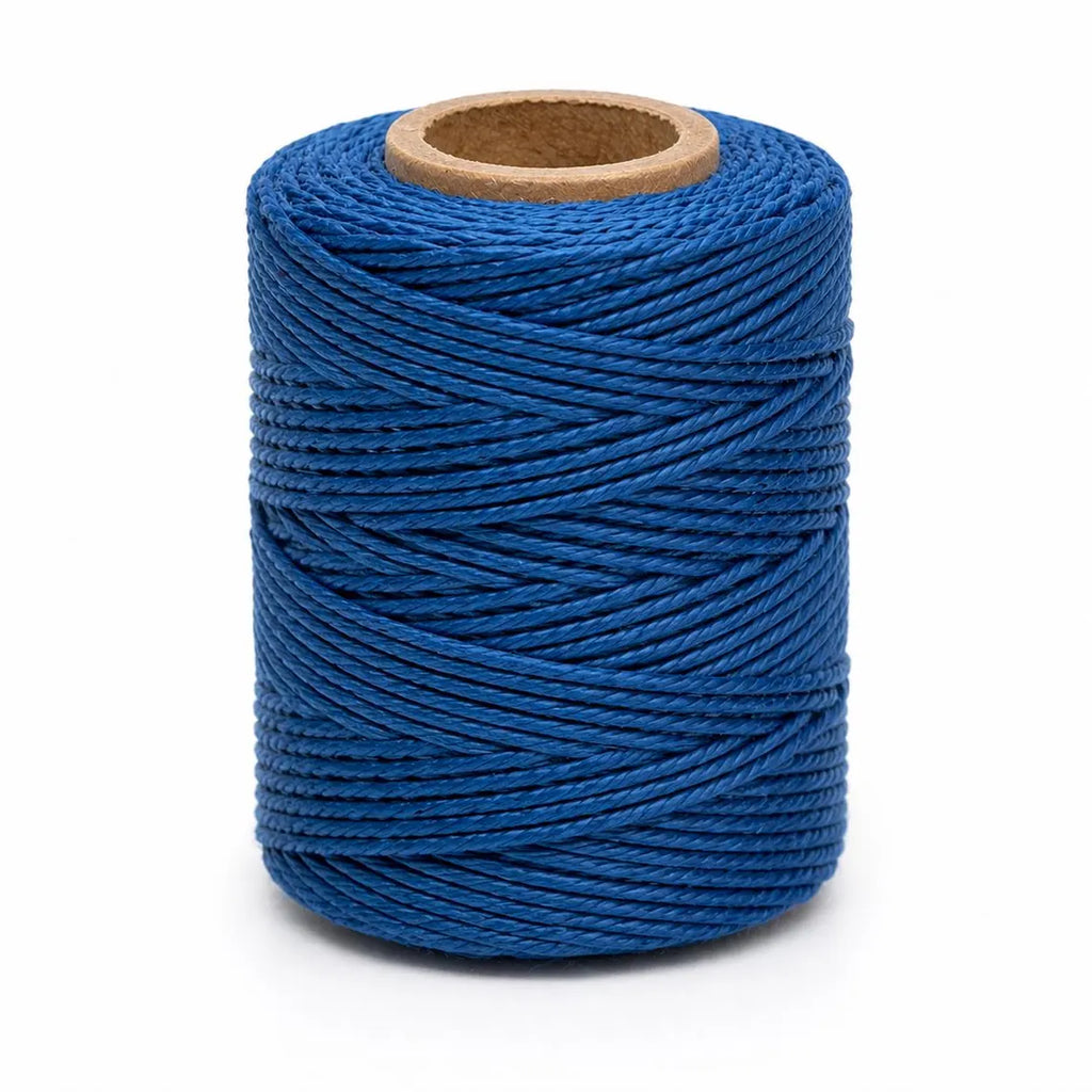 Blue bagpipe hemp thread by Glenor Heritage – coloured non-waxed hemp for bagpipe maintenance