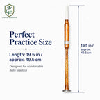 White tip practice chanter reed cap and blowpipe end detail by Glenor Heritage