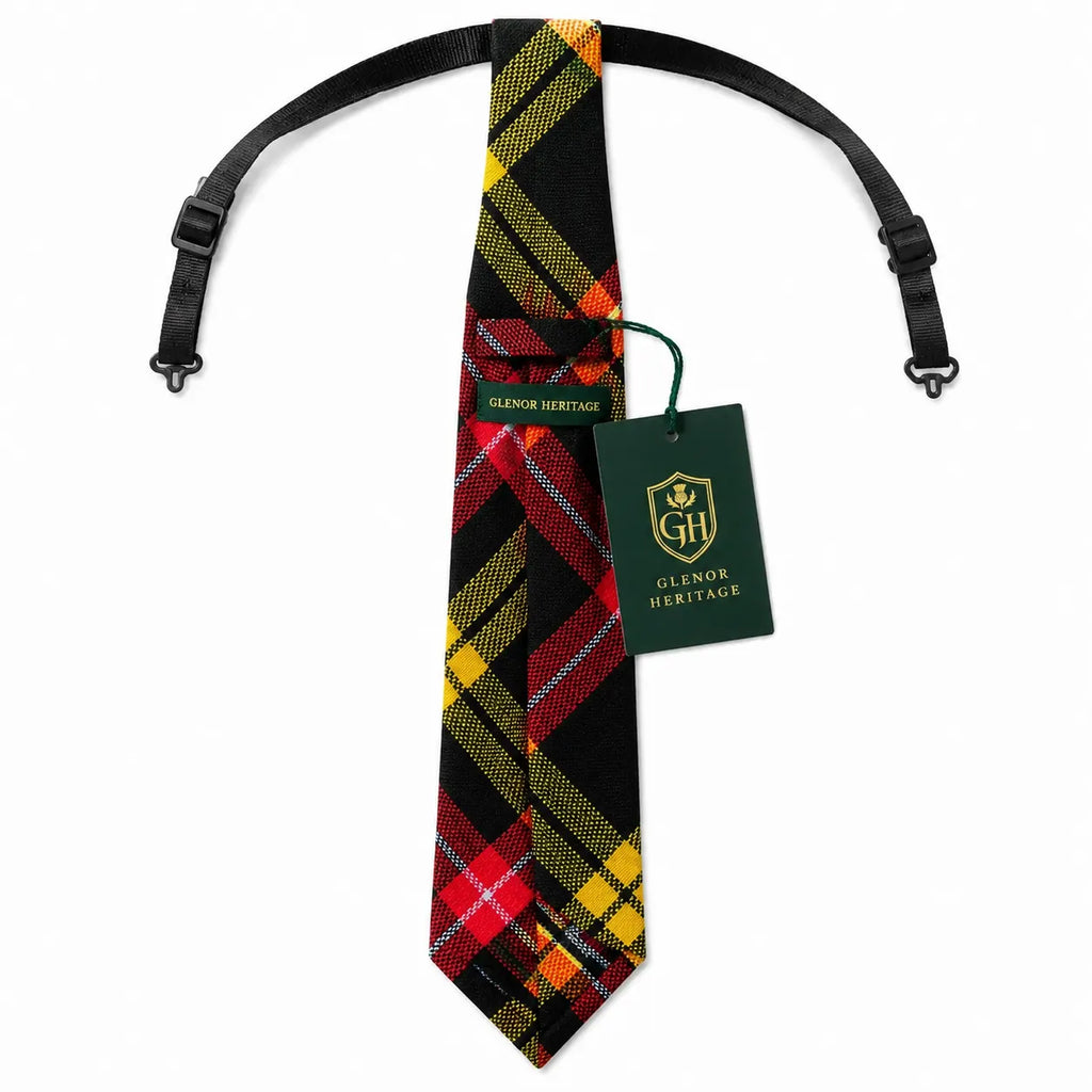 Buchanan Tartan Neck Tie – Classic Scottish Plaid Tie for Highland Wear, Weddings & Formal Occasions
