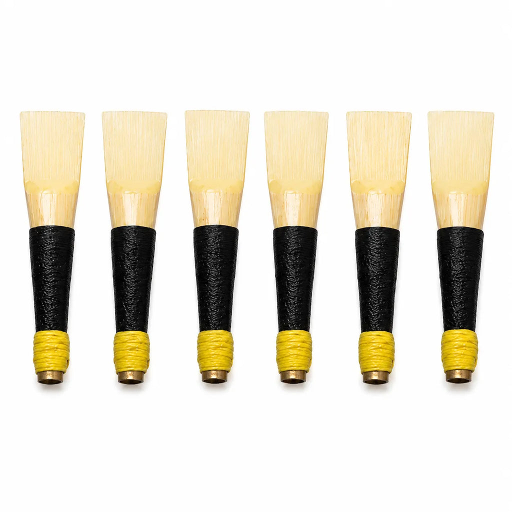 6 piece bagpipe cane reeds set by Glenor Heritage – premium natural cane chanter reeds for Great Highland Bagpipes