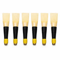 6 piece bagpipe cane reeds set by Glenor Heritage – premium natural cane chanter reeds for Great Highland Bagpipes