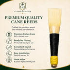 Cane bagpipe chanter reed side profile – natural cane construction for authentic Highland bagpipe sound