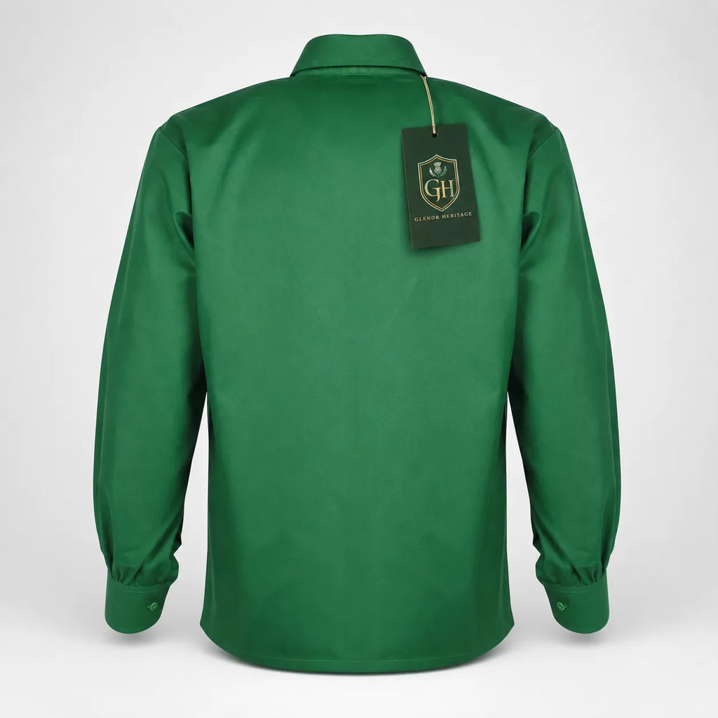 Green Jacobite Lace Up Shirt – Traditional Celtic Highland Wear | Glenor Heritage