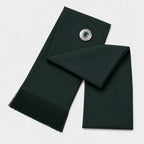 Dark Green Women's Highland Sash front view – full-size formal Scottish sash in rich dark green by Glenor Heritage