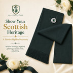 Dark Green Women’s Highland Sash – Full Size Formal Scottish Sash | Glenor Heritage