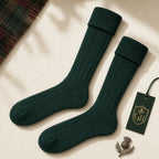 Heritage Green Kilt Hose – Traditional Scottish Highland Socks | Glenor Heritage