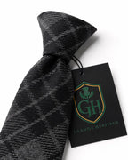 Grey Watch Tartan Neck Tie – Classic Scottish Plaid Tie for Highland Wear, Weddings & Formal Events