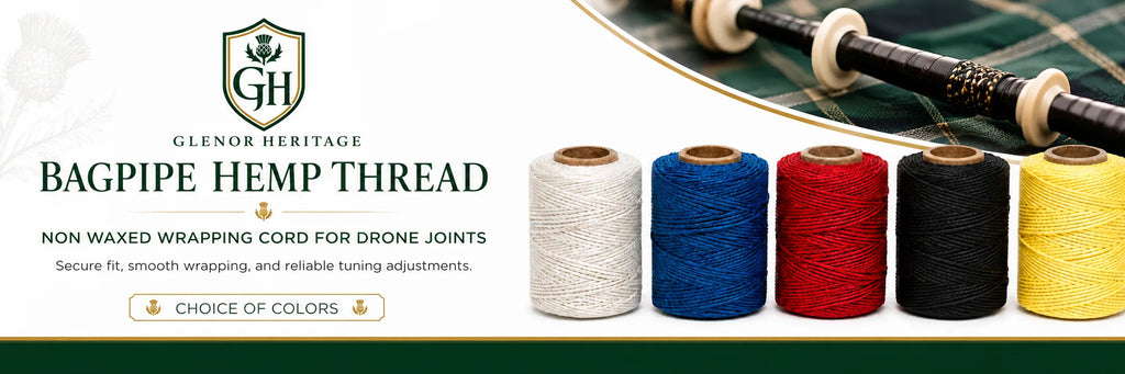 Bagpipe Hemp Thread – Non-Waxed Tuning & Joint Thread | Glenor Heritage