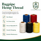 Bagpipe Hemp Thread – Non-Waxed Tuning & Joint Thread | Glenor Heritage