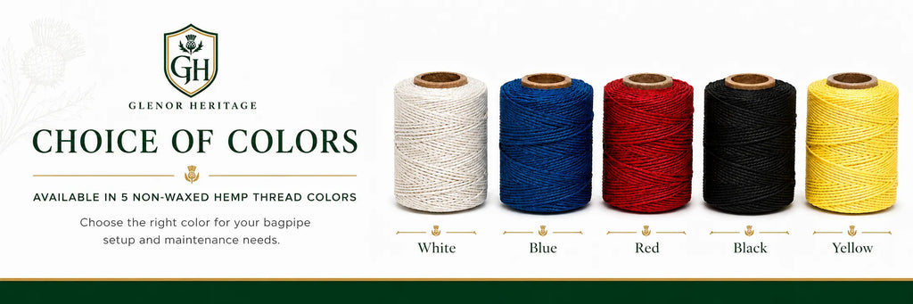 Bagpipe Hemp Thread – Non-Waxed Tuning & Joint Thread | Glenor Heritage