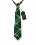 Irish Green Tartan Neck Tie – Classic Scottish & Celtic Plaid Tie for Highland Wear, Weddings & Formal Events