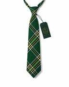 Irish Green Tartan Neck Tie – Classic Scottish & Celtic Plaid Tie for Highland Wear, Weddings & Formal Events