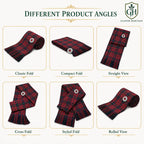 Macdonald Tartan Sash worn over shoulder – formal Highland dress sash for Scottish weddings and clan gatherings