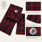 Macdonald Tartan Sash – Full Size Women’s Highland Sash | Glenor Heritage