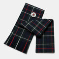 Mackenzie Tartan Sash front view – full-size women's Highland sash in rich clan Mackenzie tartan by Glenor Heritage