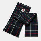 Mackenzie Tartan Sash front view – full-size women's Highland sash in rich clan Mackenzie tartan by Glenor Heritage