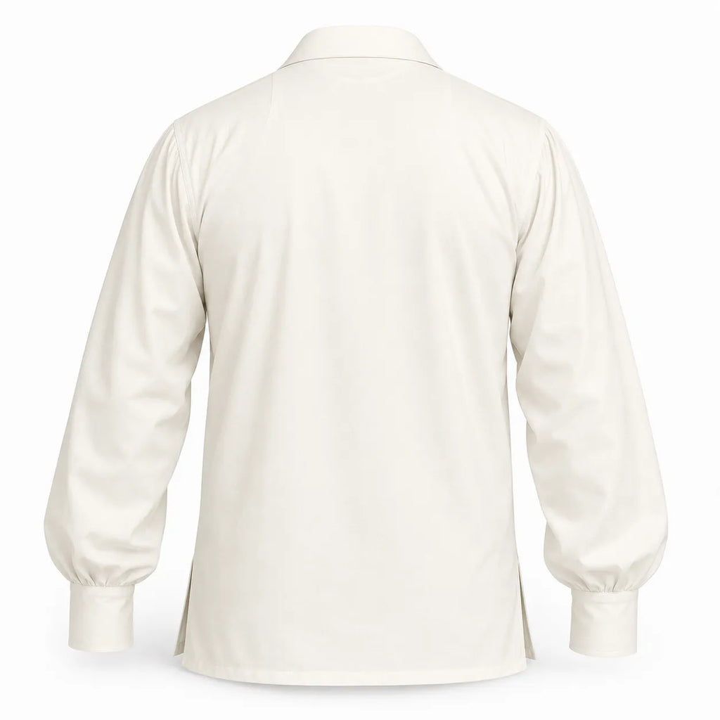 Off White Highland Lace-Up Shirt – Authentic Scottish Jacobite Apparel | Glenor Heritage