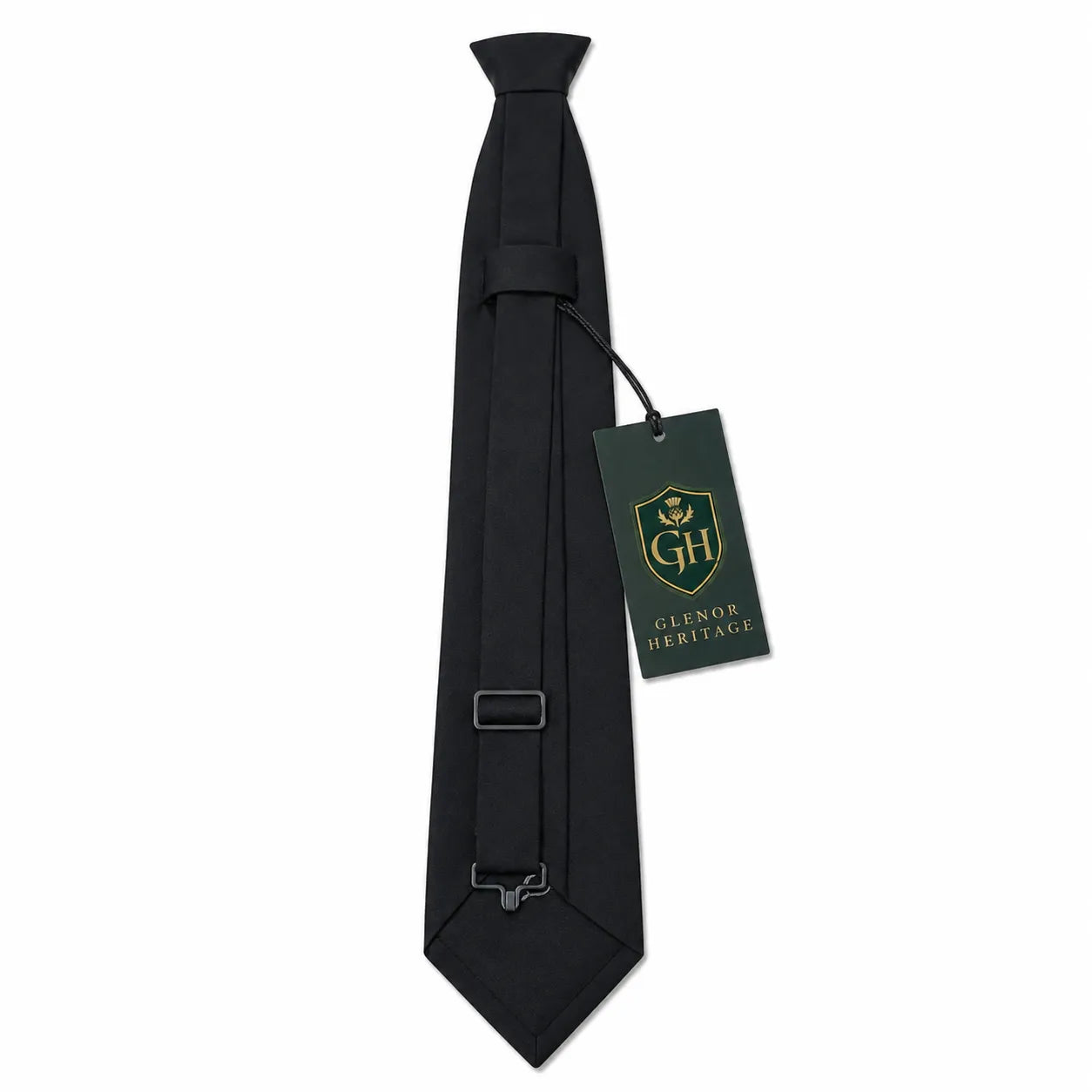 Plain Black Neck Tie – Classic Solid Black Tie for Weddings, Business & Formal Wear