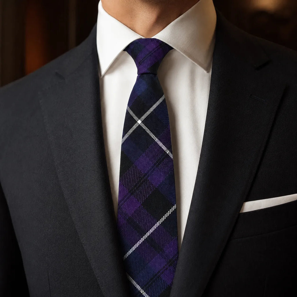 Pride of Scotland Tartan Neck Tie – Classic Scottish Plaid Tie for Highland Wear, Weddings & Formal Events