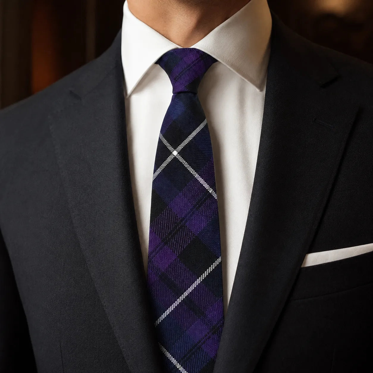 Pride of Scotland Tartan Neck Tie – Classic Scottish Plaid Tie for Highland Wear, Weddings & Formal Events
