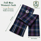 Pride of Scotland Tartan Sash – Traditional Women’s Scottish Tartan Wrap | Glenor Heritage