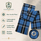 Ramsay Blue Tartan Sash – Full Size Scottish Highland Sash | Glenor Heritage