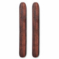 Solid rosewood rhythm bones front view – traditional Celtic folk percussion pair by Glenor Heritage