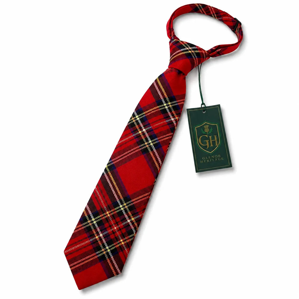 Royal Stewart Tartan Neck Tie – Classic Scottish Plaid Tie for Highland Wear, Weddings & Formal Occasions