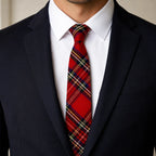 Royal Stewart Tartan Neck Tie – Classic Scottish Plaid Tie for Highland Wear, Weddings & Formal Occasions