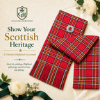 Royal Stewart Tartan Sash – Full Size Scottish Highland Sash | Glenor Heritage