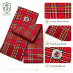 Royal Stewart Tartan Sash – Full Size Scottish Highland Sash | Glenor Heritage