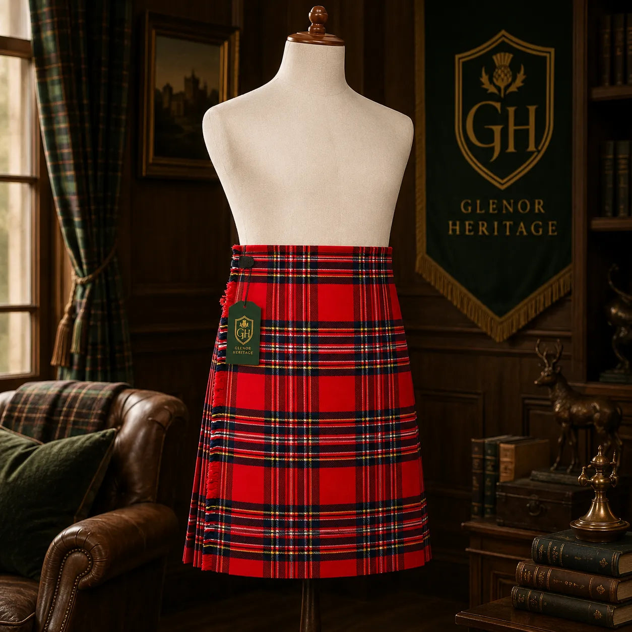 Royal Stewart Tartan Kilt – Traditional Scottish Highland Kilt | Glenor Heritage