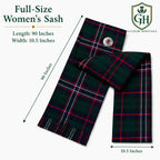 Scottish National Tartan Sash – Full Size Scottish Highland Sash | Glenor Heritage
