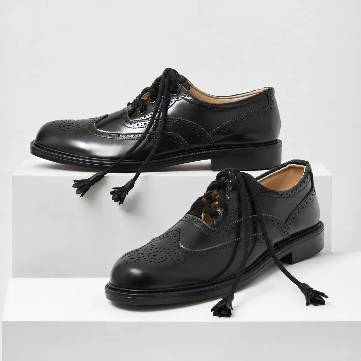 Ghillie brogues sole and heel detail – premium leather Highland dress shoes by Glenor Heritage