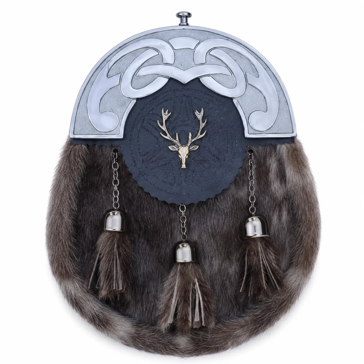 Stag Head Celtic Dress Sporran – Scottish Highland Kilt Accessory | Glenor Heritage