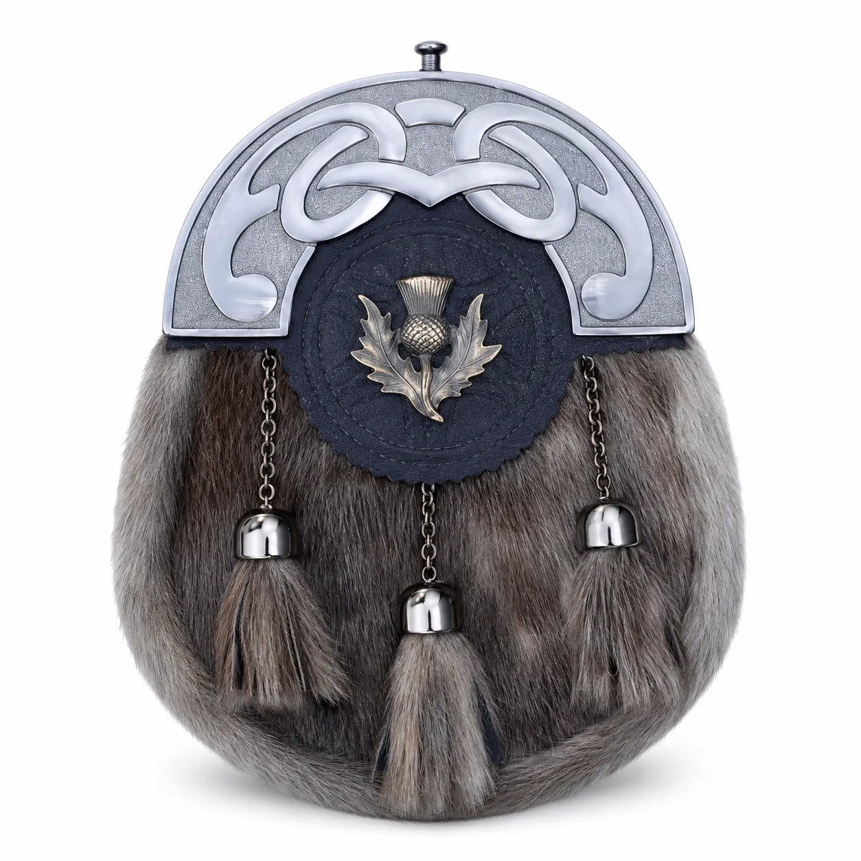 Thistle Celtic Semi Dress Sporran – Scottish Highland Kilt Accessory | Glenor Heritage