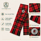 Wallace Tartan Sash – Full Size Scottish Highland Sash | Glenor Heritage