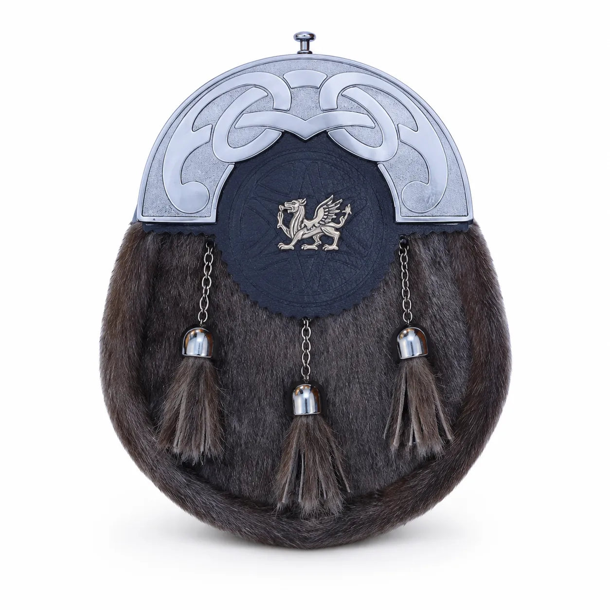 Welsh Celtic Semi Dress Sporran – Highland Kilt Accessory | Glenor Heritage