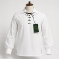 White Highland Lace-Up Shirt – Traditional Scottish Jacobite Attire | Glenor Heritage