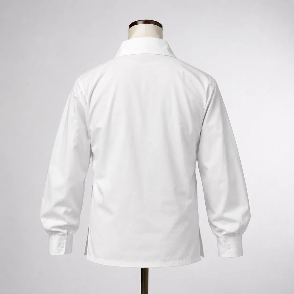White Highland Lace-Up Shirt – Traditional Scottish Jacobite Attire | Glenor Heritage